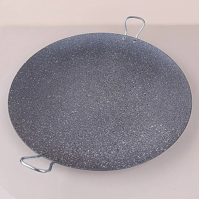 Granite Roasting Pan, Nonstick Barbeque Plate with Handles, 11.8"