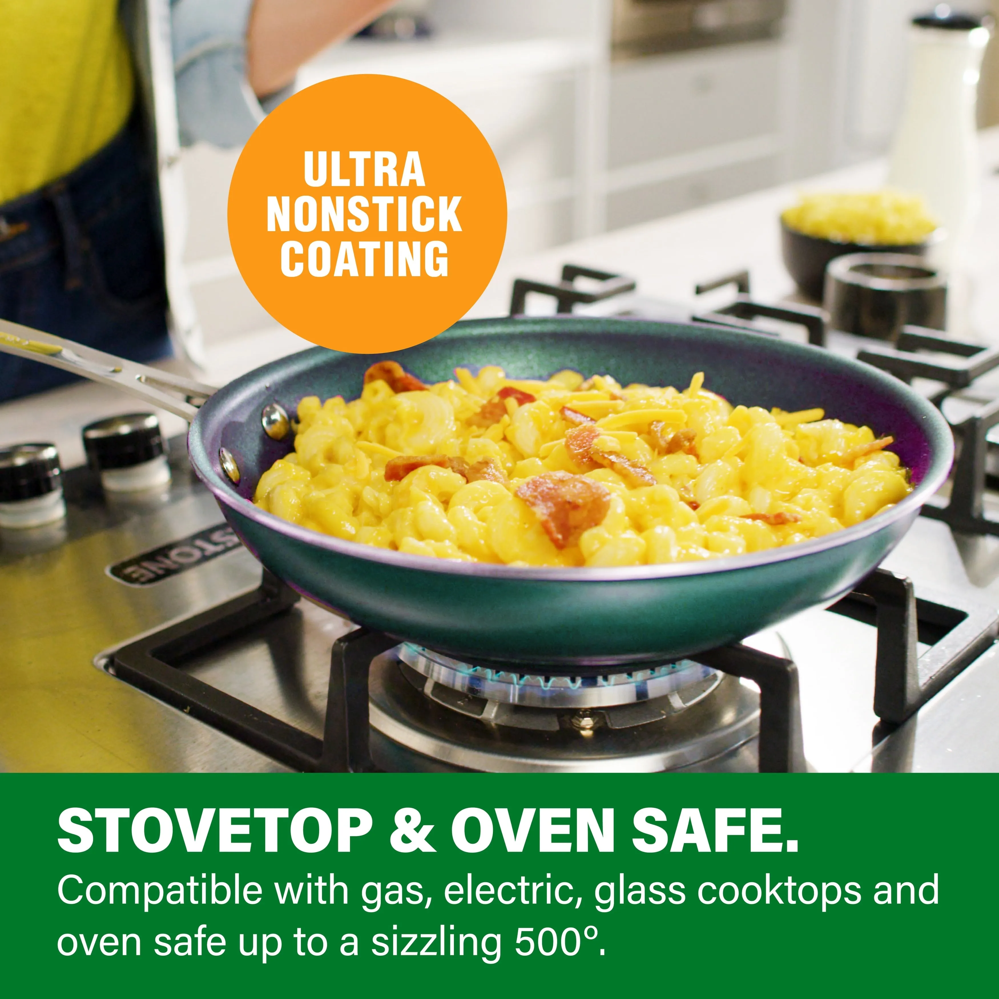 Granitestone Emerald 12" Nonstick Fry Pan with Stay Cool Handle