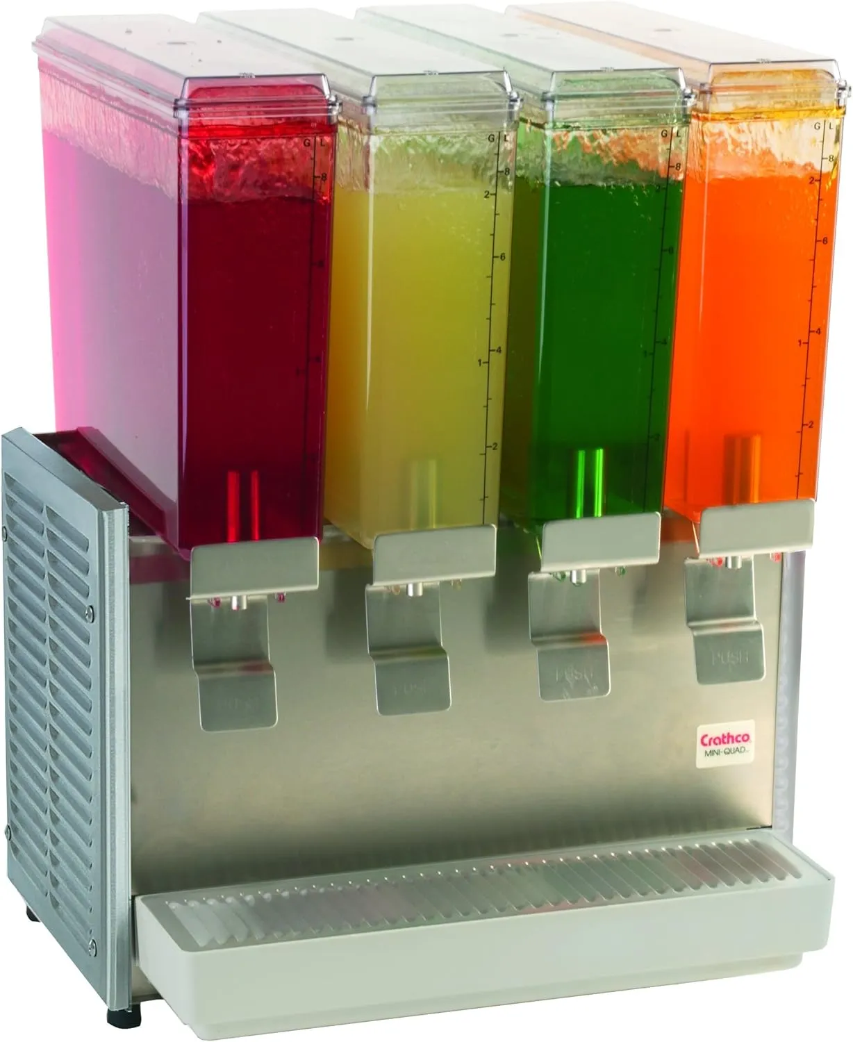 Grindmaster-Cecilware E49-3 Crathco Classic Bubblers Premix Cold Beverage Dispensers, 2.4-Gallon, Stainless Steel