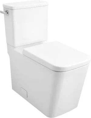 GROHE 39662000 Eurocube Two-piece Right height Elongated Toilet with seat, Left Hand Trip Lever, Alpine White