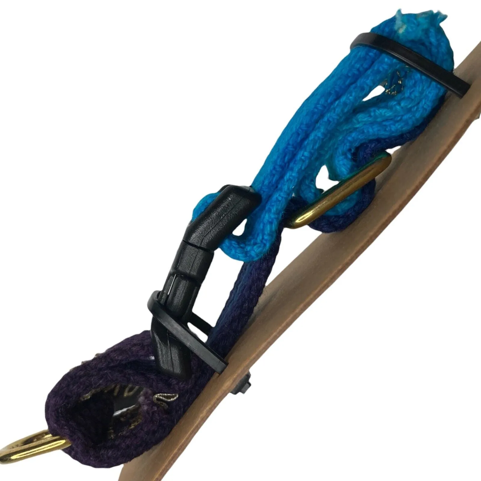 Hand Dyed  Collar 4ft Leash in Blue