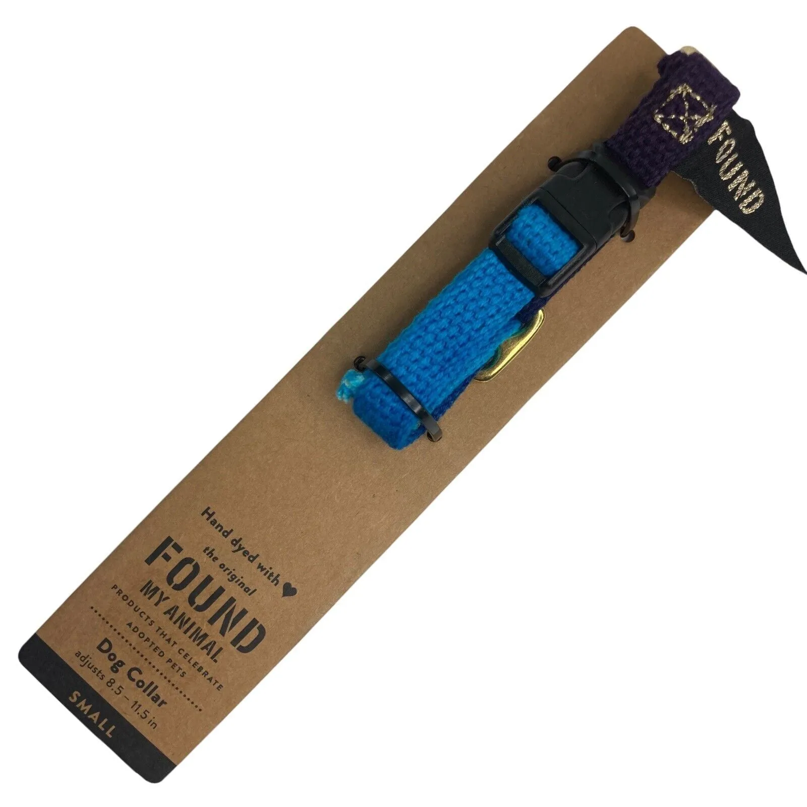 Hand Dyed  Collar 4ft Leash in Blue