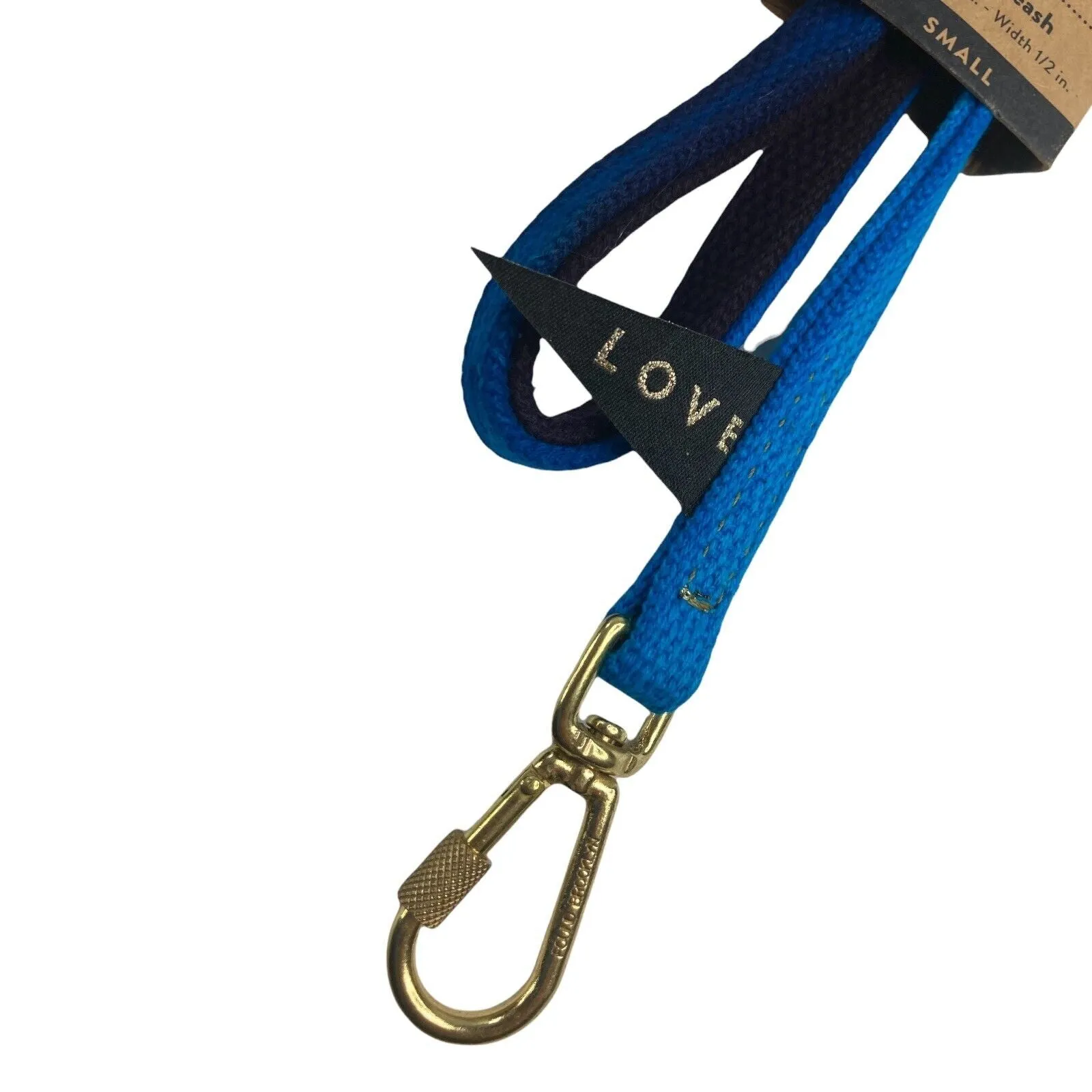 Hand Dyed  Collar 4ft Leash in Blue