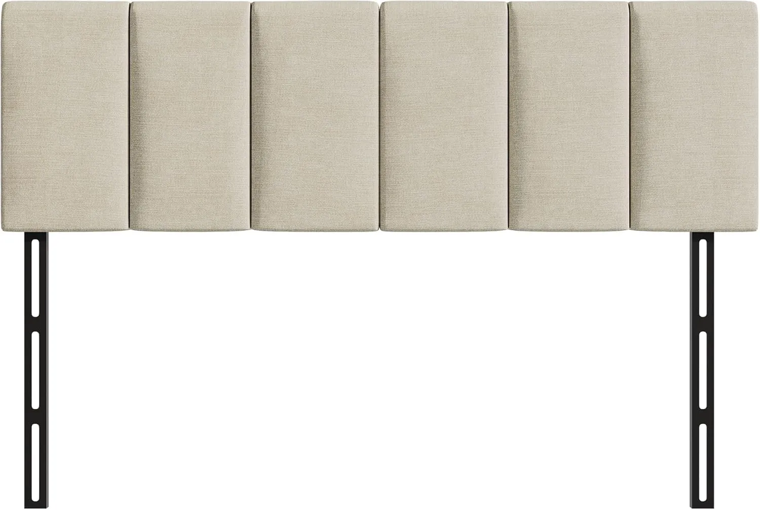 HAOBO Home Upholstered Headboards Foldable Queen/Full Linen Panels with Height Adjustments