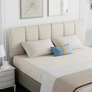 HAOBO Home Upholstered Headboards Foldable Queen/Full Linen Panels with Height Adjustments