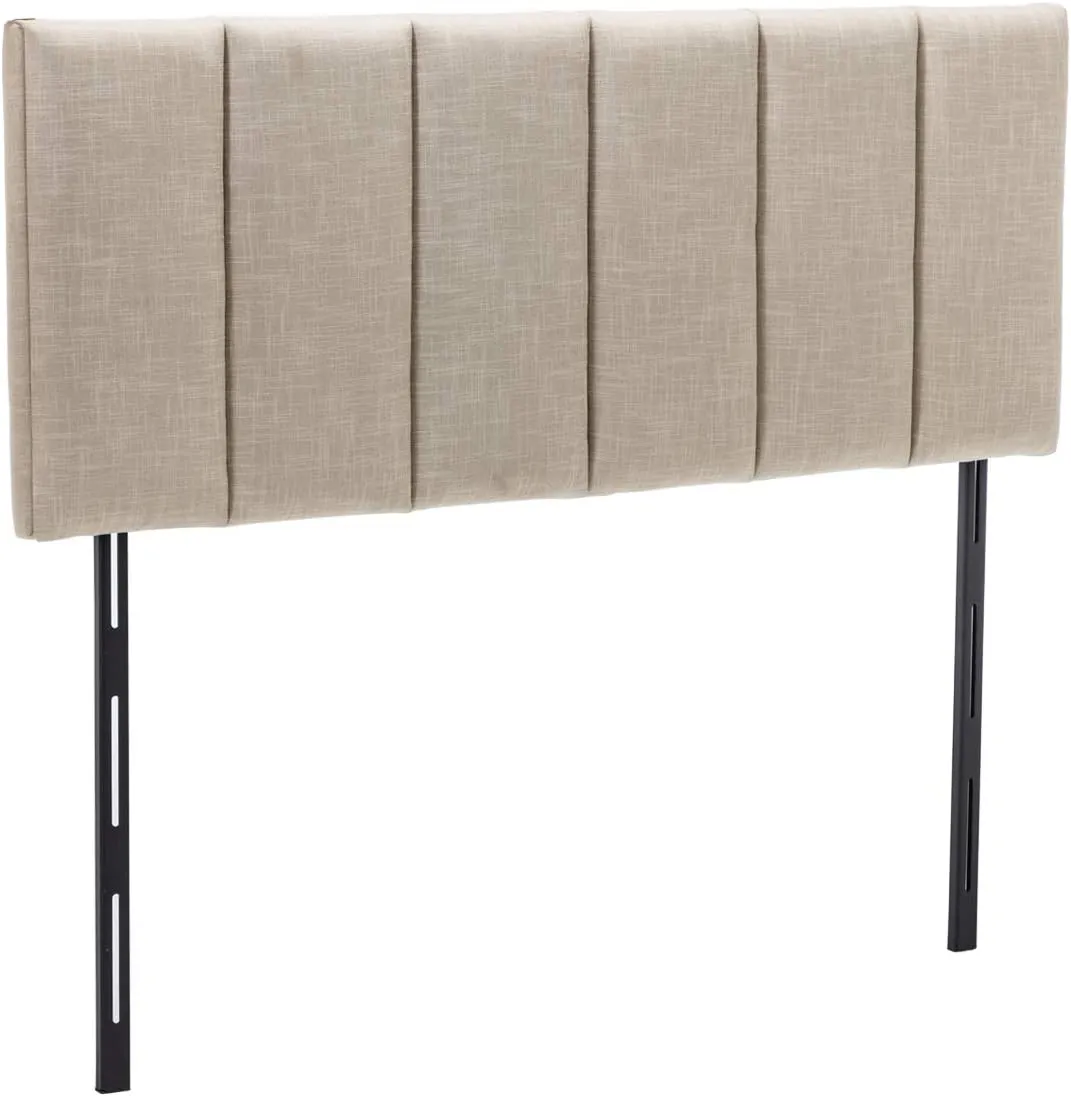 HAOBO Home Upholstered Headboards Foldable Queen/Full Linen Panels with Height Adjustments