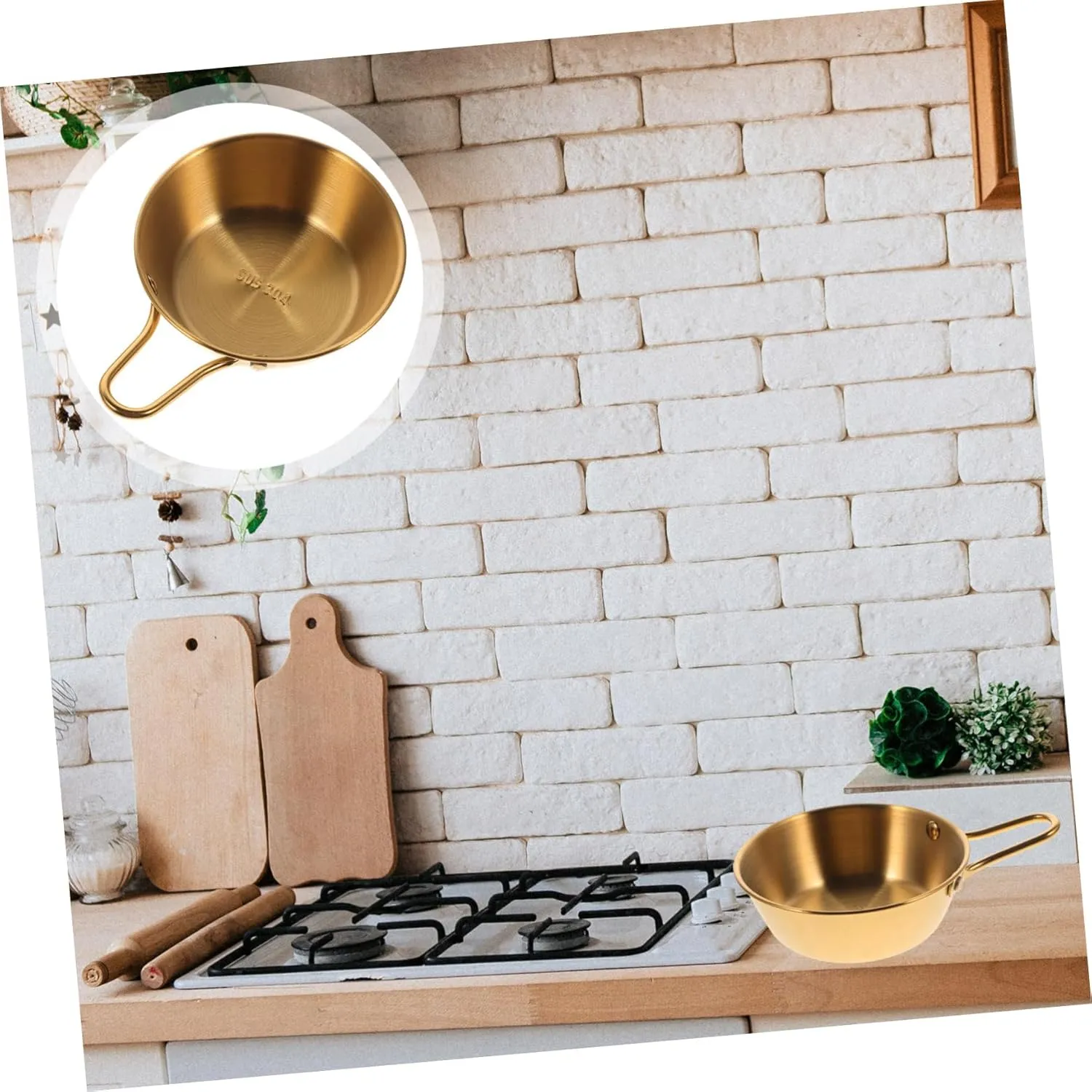 Happyyami Stainless Steel Water Bowls 2pcs Collapsible Camping Bowl Enamel Camping Dishes Multi-function Drinking Cup Easy Outdoor Use