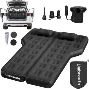 Heavy-Duty Durability SUV Air Mattress, Upgraded Thickened Inflatable Car Sleeping Airbed for Full Size SUV Back Trunk Camping, Van Travel Bed with Quick Inflation Electric Pump