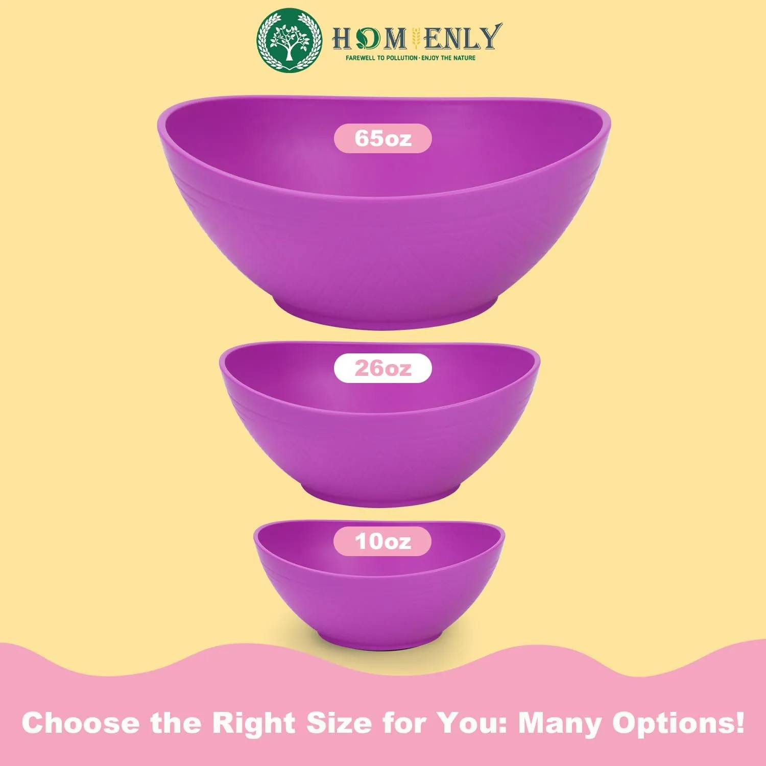 Homienly Cereal Bowls Wheat Straw Bowl Set of 4 Bowls for Kitchen| Oatmeal | Soup | Salad | Fruits | Cereal | Snack - Microwave and Dishwasher Safe, Reusable, 26 OZ - Memphis Color