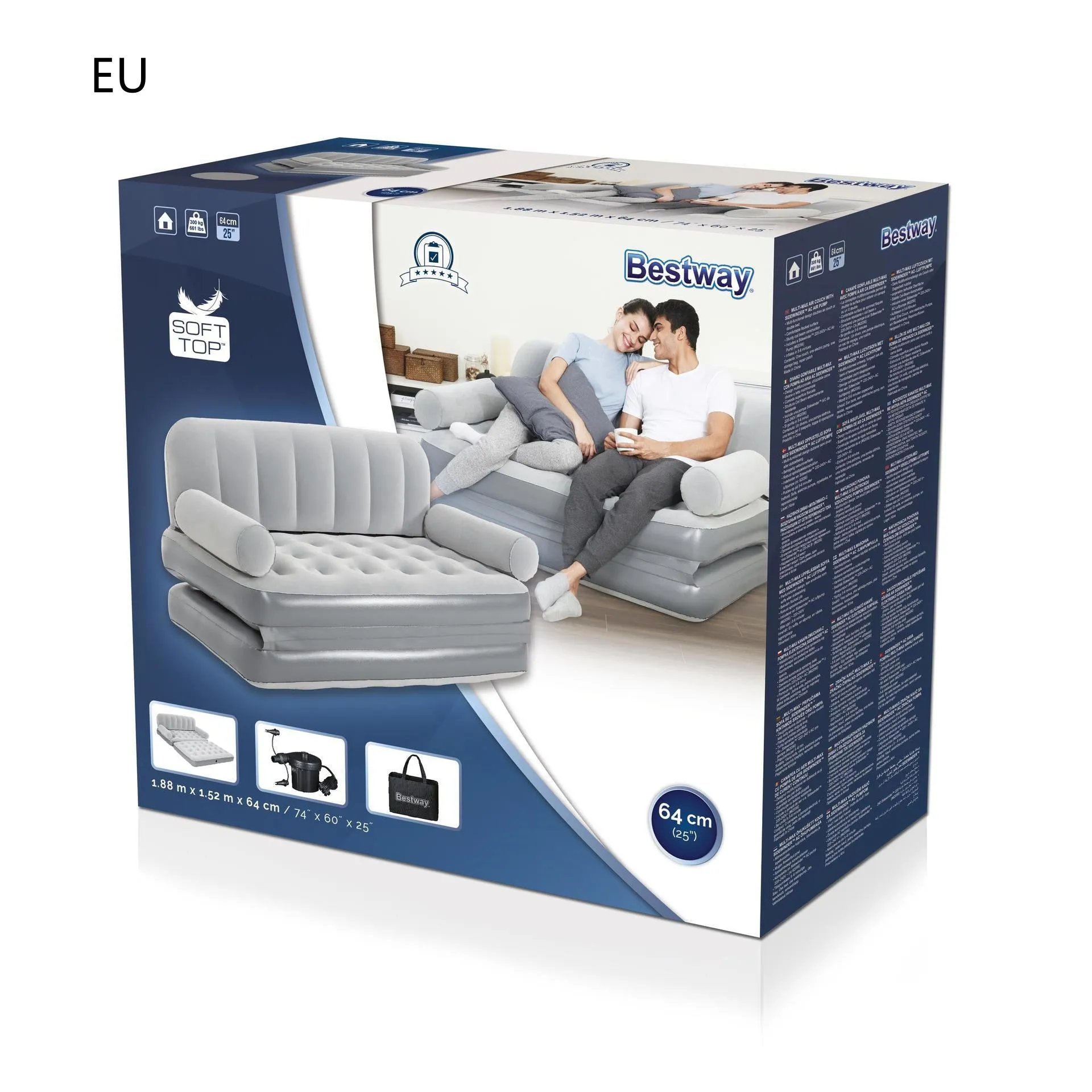 Household Multifunctional Flocking Air Mattress