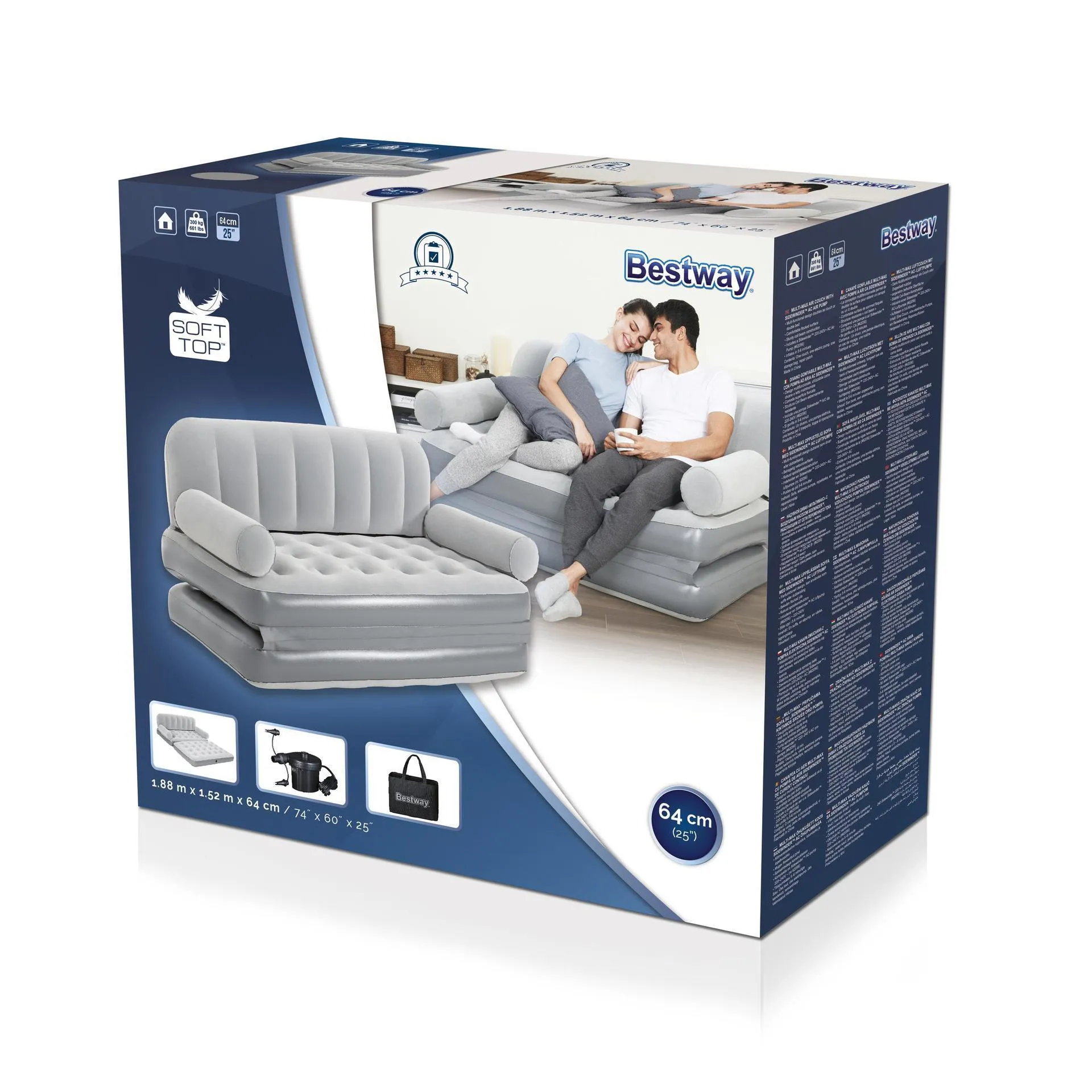 Household Multifunctional Flocking Air Mattress