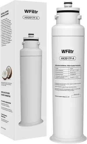 HX2017FR-A HX2017F-A Water Filter Compatible with Hisense HRF209N6CSE HRF254N6DSE HRF254N6TSE HRF266N6CSE HRF266N6CSE1 Mora MRF266N6CSE Refrigerator (1 Pack)