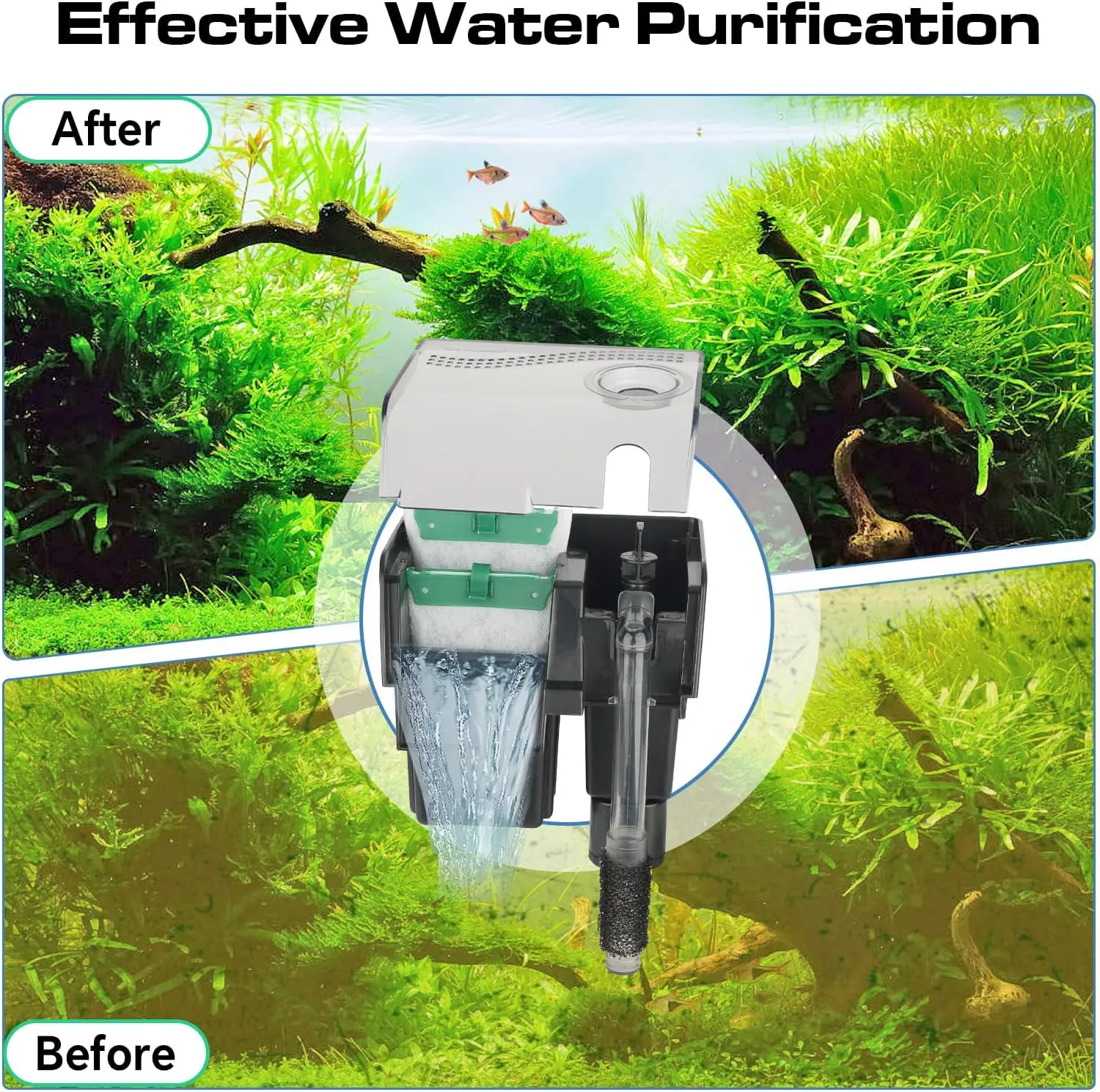 hygger HG137-5W Bio-Bag Filter Cartridges for Aquarium: 16 Pack Aquarium Replacement Filter Cartridges