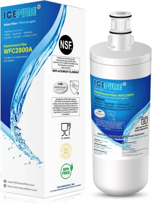 ICEPURE NSF/ANSI 42 3US-AF01 Under Sink Water Filter, Compatible with Standard Filtrete 3US-AF01, 3US-AS01, Whirlpool WHCF-SRC, WHCF-SUFC, WHCF-SUF, Pack of 1