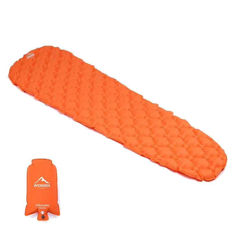 Inflatable Camping Mattress – Folding Sleeping Pad with Pump Bag