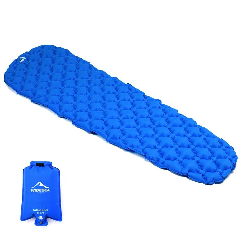 Inflatable Camping Mattress – Folding Sleeping Pad with Pump Bag