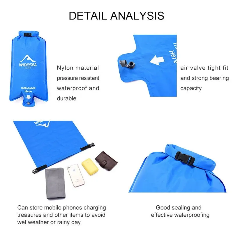 Inflatable Camping Mattress – Folding Sleeping Pad with Pump Bag