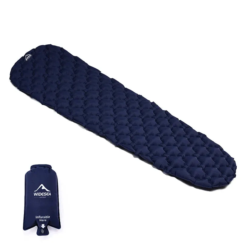 Inflatable Camping Mattress – Folding Sleeping Pad with Pump Bag
