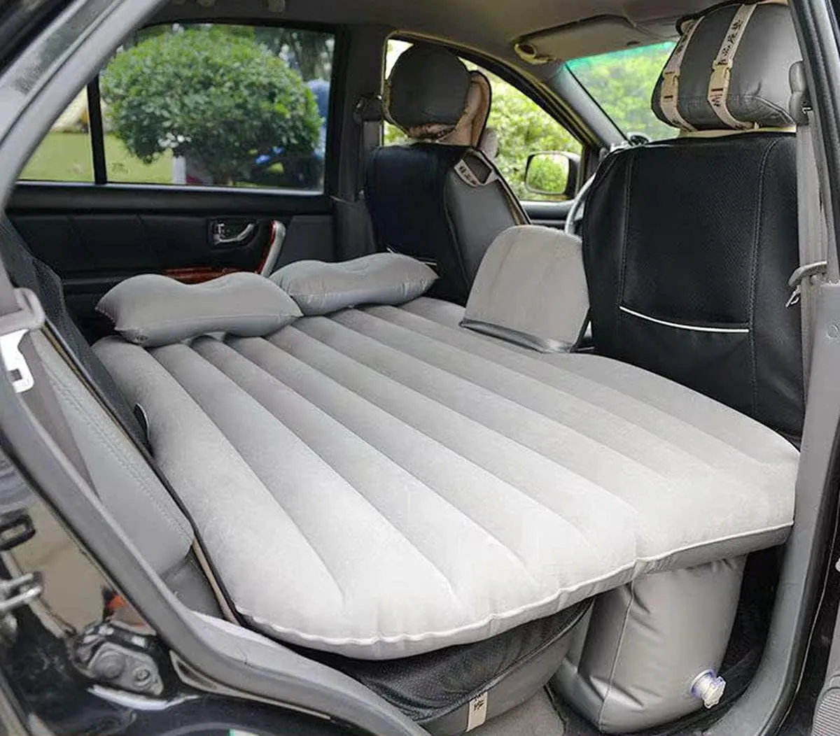 Inflatable Car Air Mattress Back Seat Bed,Portable Car Travel Sleeping Camping Air Mattress Blow Up Bed for Car Universal SUV