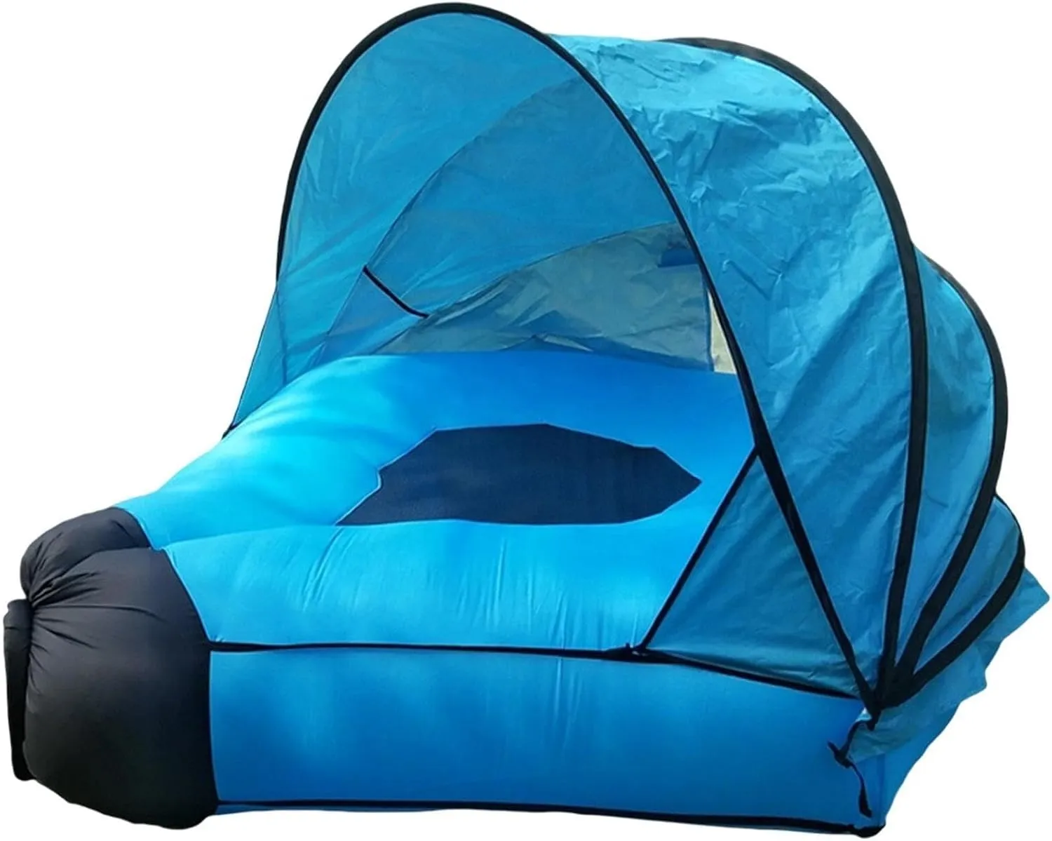 Inflatable Couch - Lazy Inflatable Sofa, Mattress with Tent | Windproof Lounger UV-Resistant Air Pump Free Portable Outdoor Party for Camping Picnic Beach Fishing