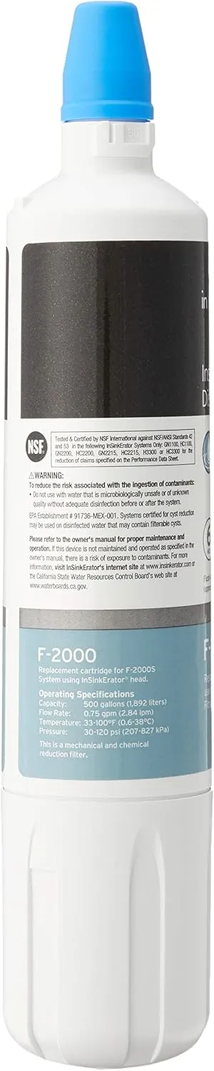 InSinkErator F-2000, 1 Count (Pack of 1), White