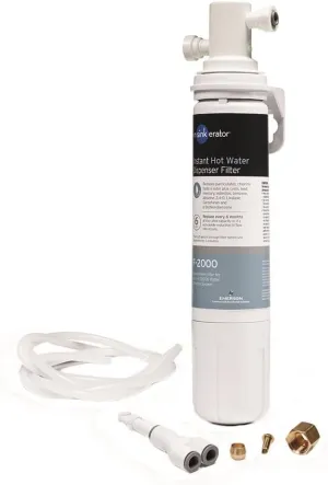 InSinkErator F-2000S Premium Under Sink Water Filtration System for Instant Hot and Cold Water Dispenser System, Off-White