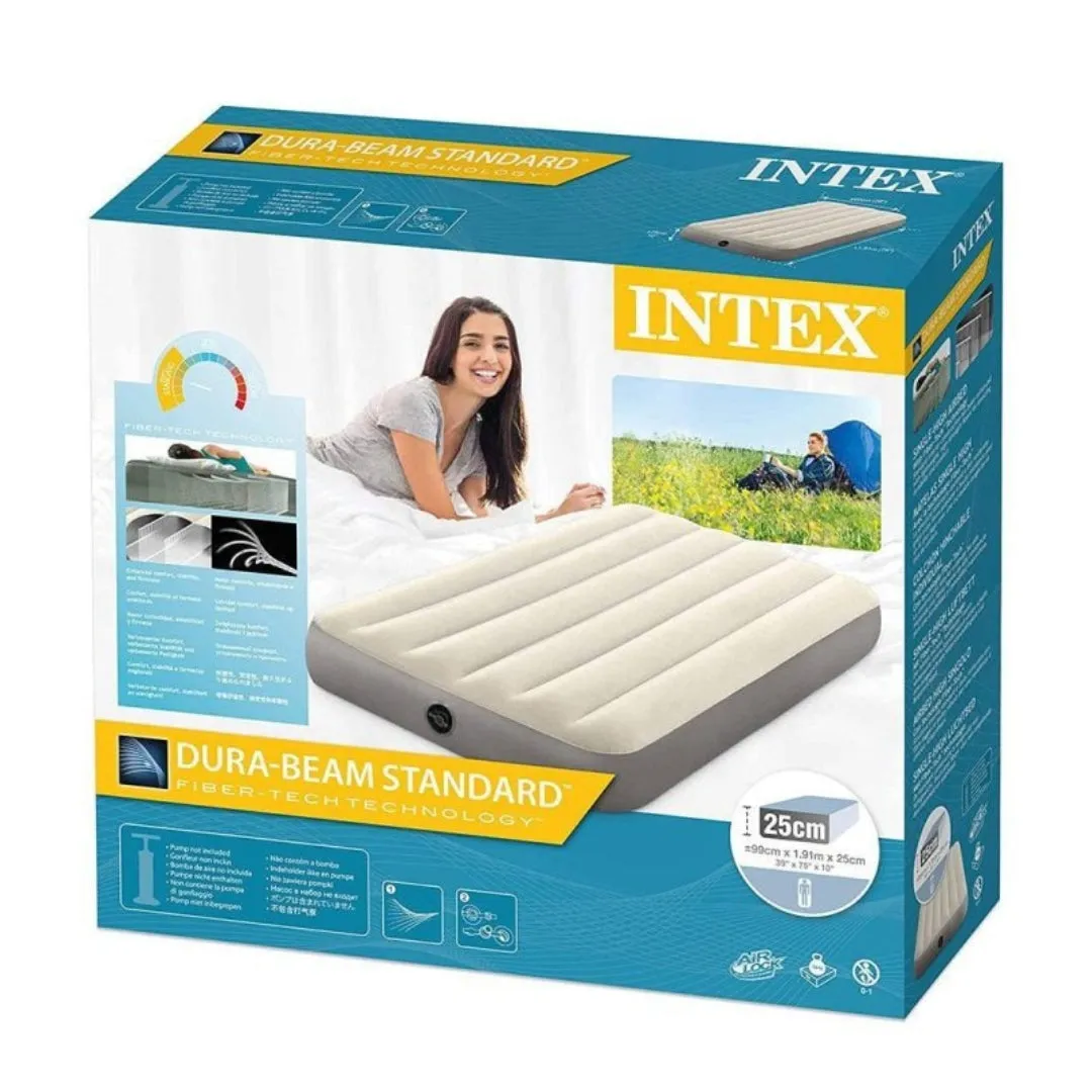 Intex Dura Beam Single High Airbed (99 x 25 x 191cm)