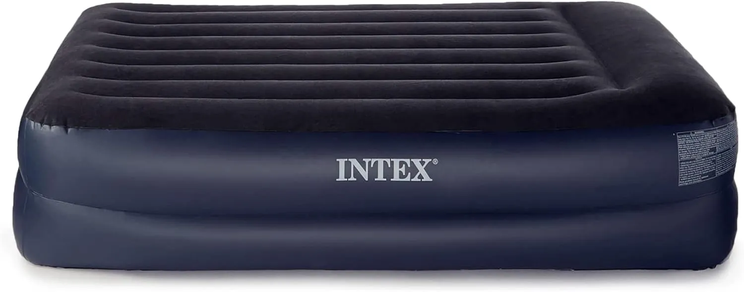 Intex Pillow Dura-Beam Series Rest Raised Airbed with Internal Pump (2020 Model)