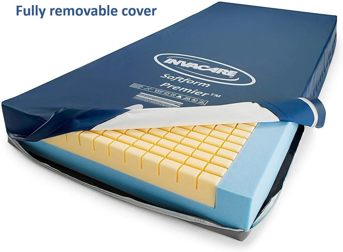 Invacare IPM1084 Softform Premier Hospital Bed Mattress, 36" Width, 84" Length