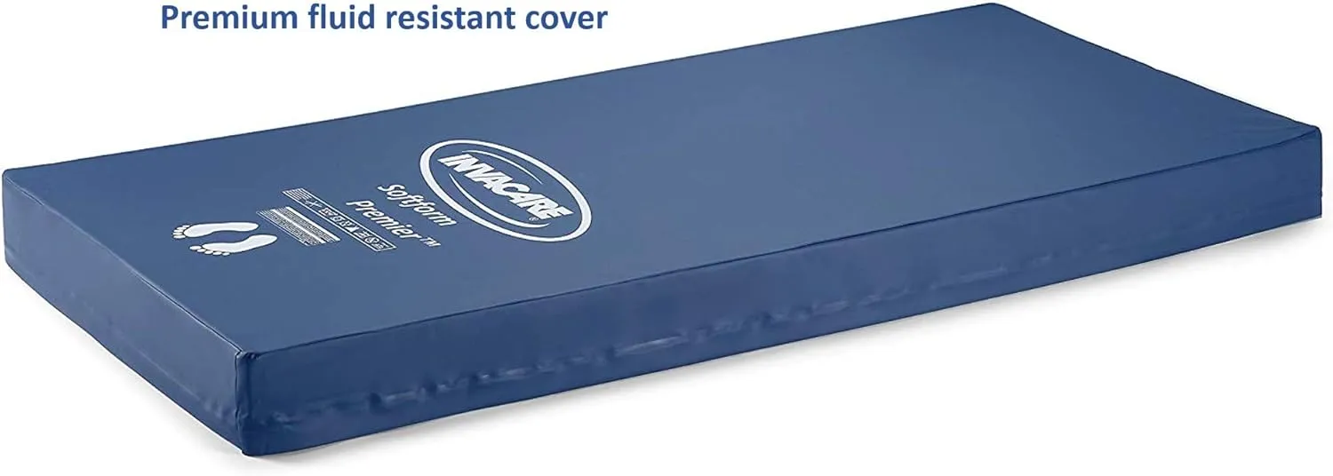 Invacare IPM1084 Softform Premier Hospital Bed Mattress, 36" Width, 84" Length
