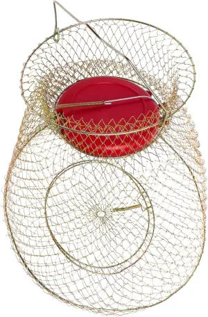 Iron Mesh Fish Guard Cage Durable Fishing Net for Catching Fish Lightweight Design with Floating Bowl