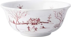 Juliska Country Estate Winter Frolic Ruby Cereal/Ice Cream Bowl
