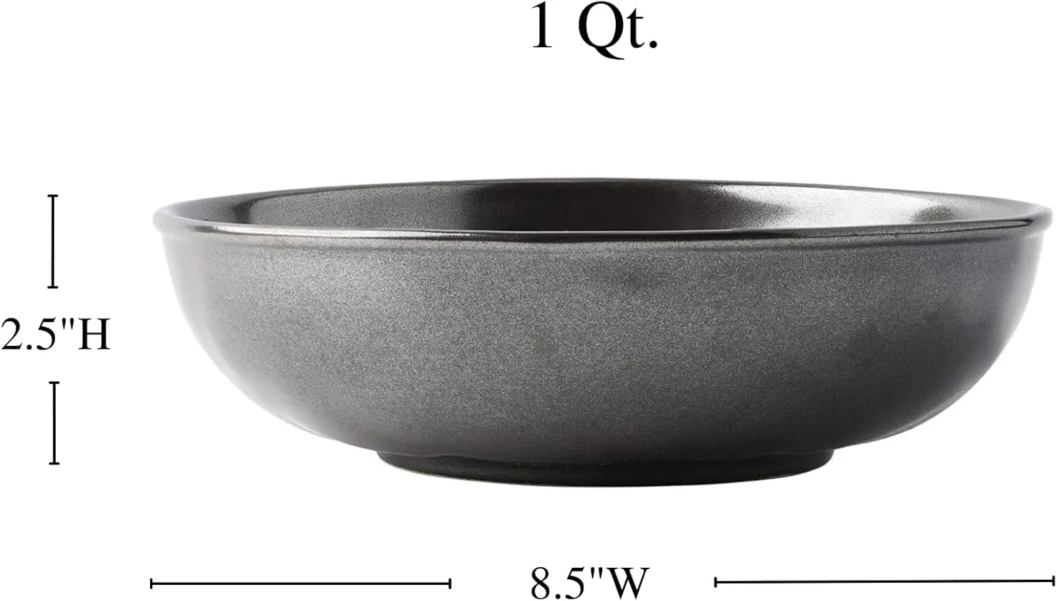 Juliska Pewter Stoneware Coupe Pasta/Soup Bowl