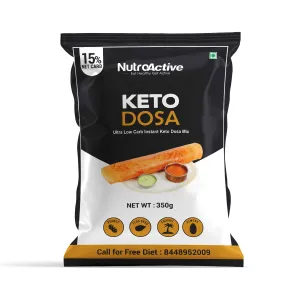 Keto Dosa Mix, 2 gm Net Carb Per Dosa, Gluten Free - 350 gm