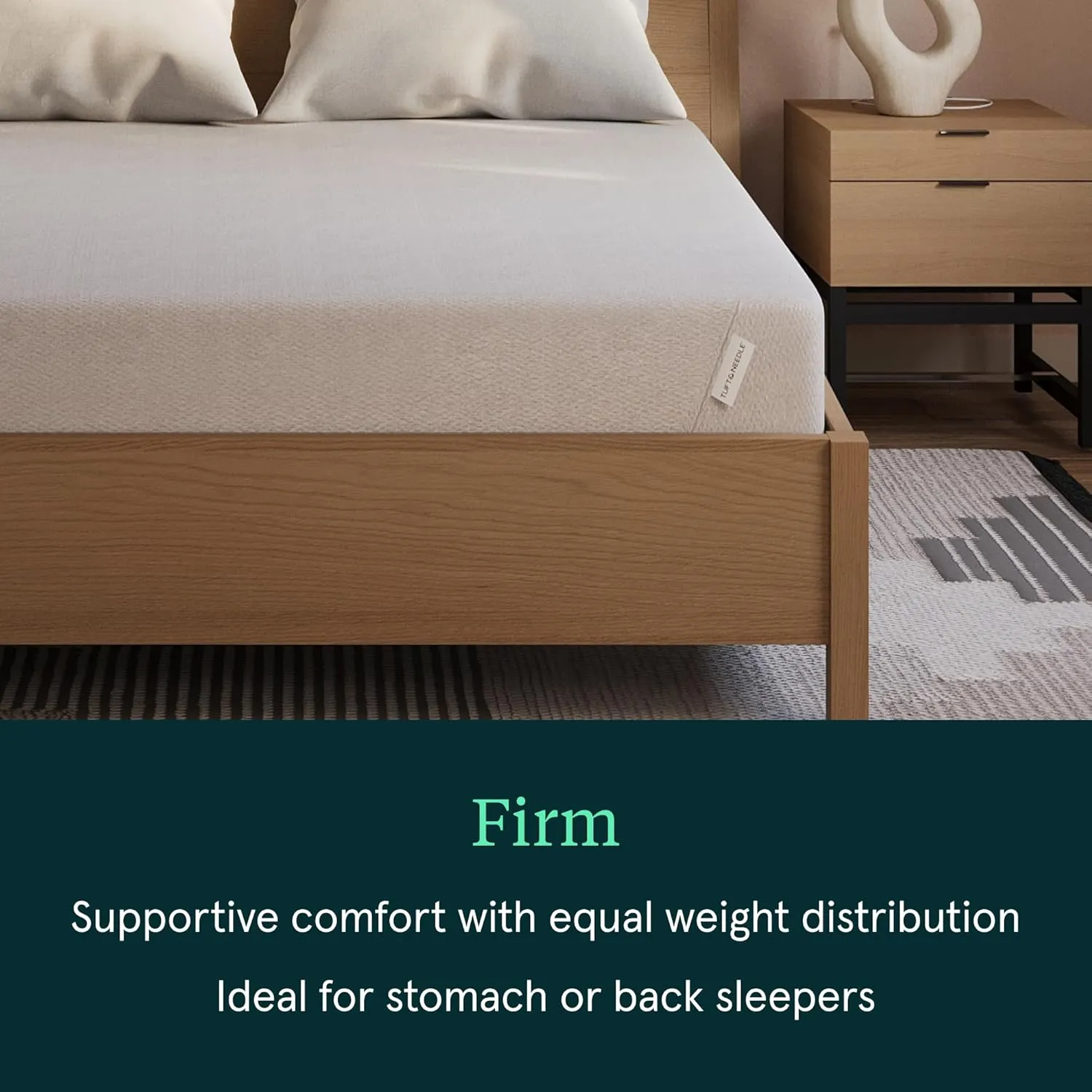 Kin By Tuft & Needle Firm 8" Twin XL Adaptive Foam Mattress in a Box, Cooling Pressure Relief, Balanced Support, 100 Night Trial, Fiberglass-Free, CertiPUR-US, 10-Year Limited Warranty