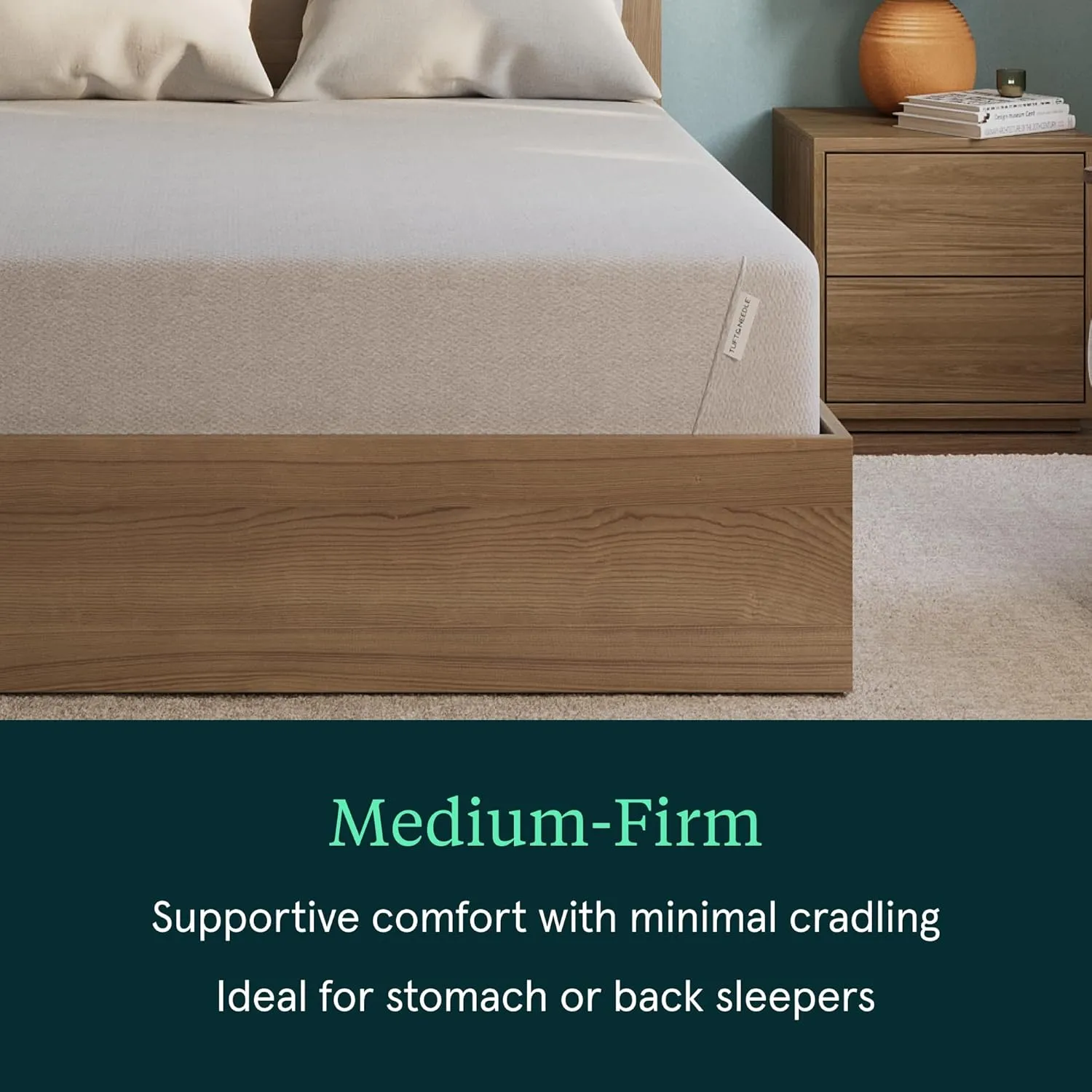 Kin By Tuft & Needle Medium Firm 10" Full Adaptive Foam Mattress in a Box, Cooling Pressure Relief, Balanced Support, 100 Night Trial, Fiberglass-Free, CertiPUR-US, 10-Year Limited Warranty
