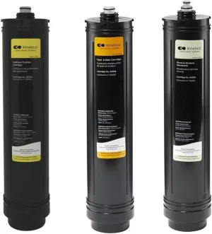 Kinetico - Set of three replacement Water Filter Cartridges (Part No. 9309A Yellow, 9306B Orange & 9428A Ivory) Pack for K2 and A200 Aquakinetic system