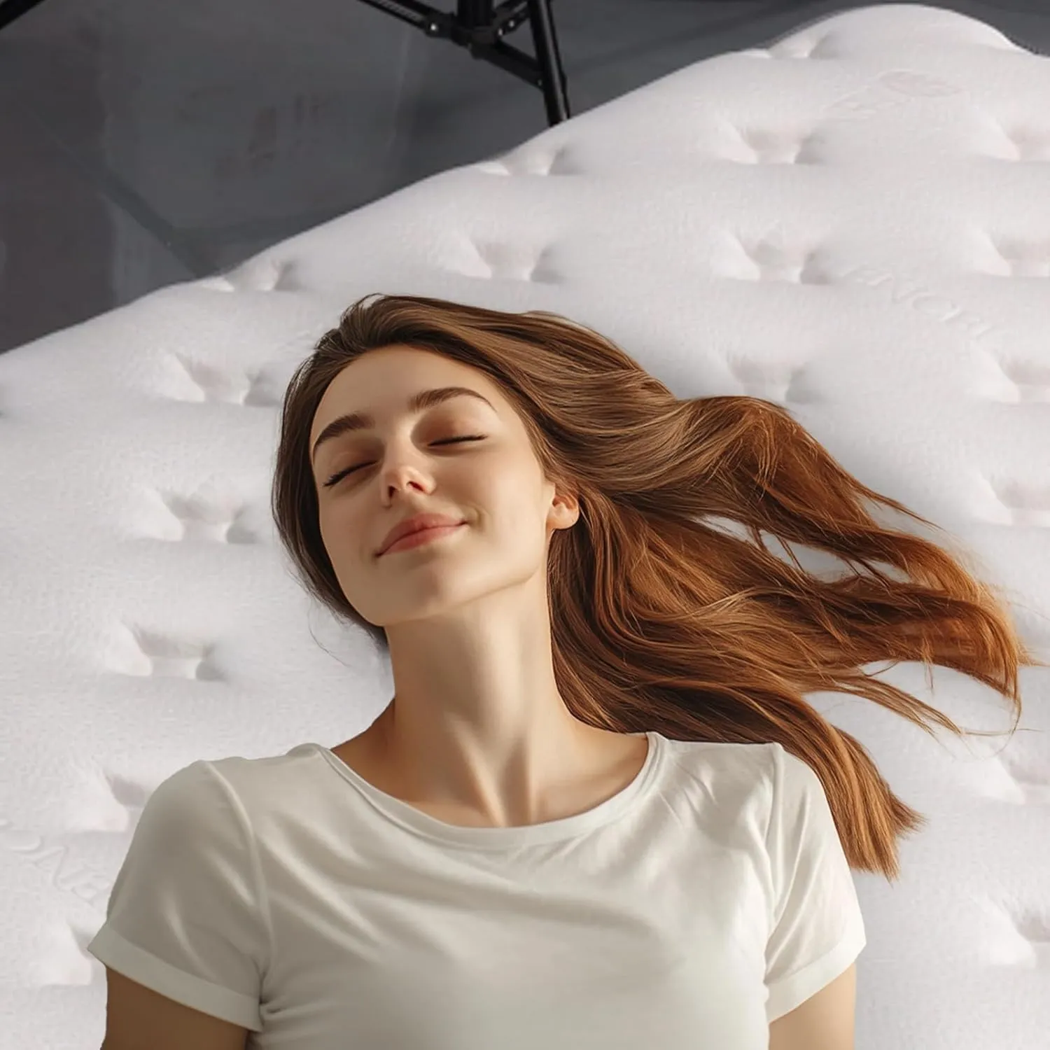 King Size Mattress 12 Inch Height Blue Matress King Bed Medium Firm Support Cooling Gel Memory Foam for Back Side Sleepers Individual Pocket Spring for Motion Isolation for Pressure Relief