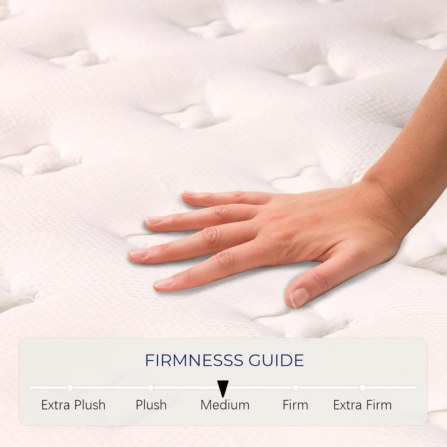 King Size Mattress 12 Inch Height Blue Matress King Bed Medium Firm Support Cooling Gel Memory Foam for Back Side Sleepers Individual Pocket Spring for Motion Isolation for Pressure Relief