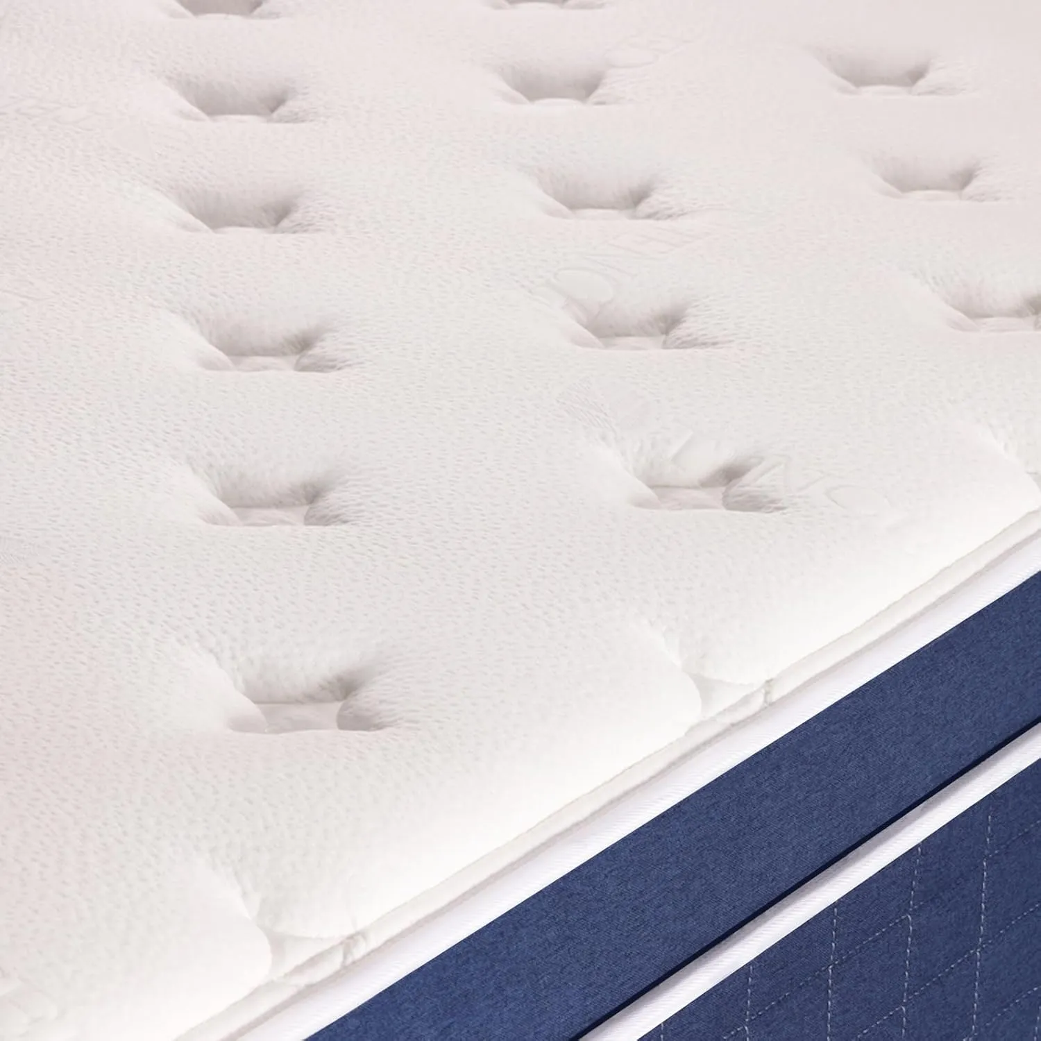 King Size Mattress 12 Inch Height Blue Matress King Bed Medium Firm Support Cooling Gel Memory Foam for Back Side Sleepers Individual Pocket Spring for Motion Isolation for Pressure Relief