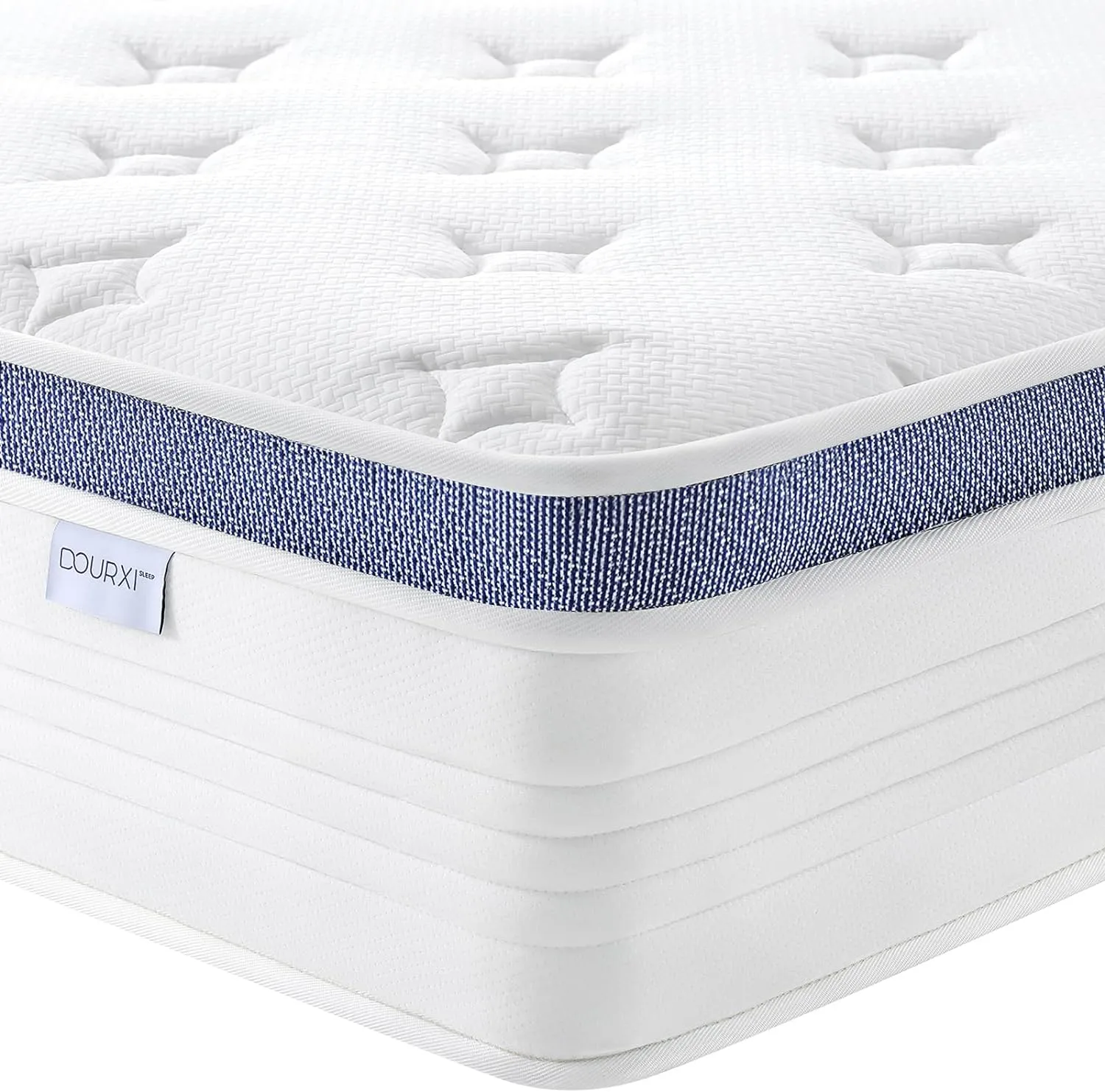 King Size Mattress 12 Inch Hybrid Mattress in a Box with Gel Memory Foam, Individually Pocketed Springs for Support and Pressure Relief - Medium Plush