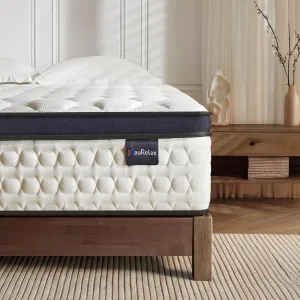 King Size Mattress,14 Inch Gel Memory Foam Mattresses,Hybrid King Mattress in a Box,Motion Isolation Individually Wrapped Pocket Springs,Pressure Relief,CertiPUR-US Certified,Medium Firm