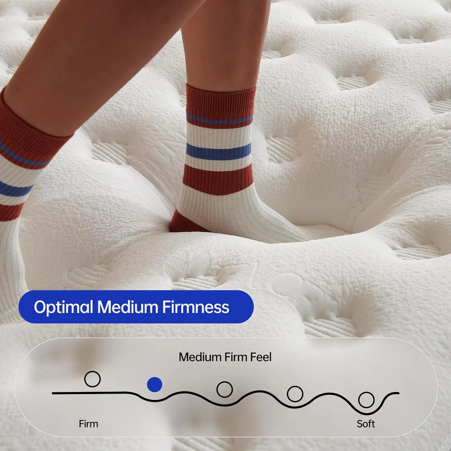 King Size Mattress,14 Inch King Mattress in a Box,Superior Hybrid with Gel Memory Foam or Back & Lumbar Support,100 Night Trial,Maximum Support,Pressure Relief,Zoned Support Spring, Firm