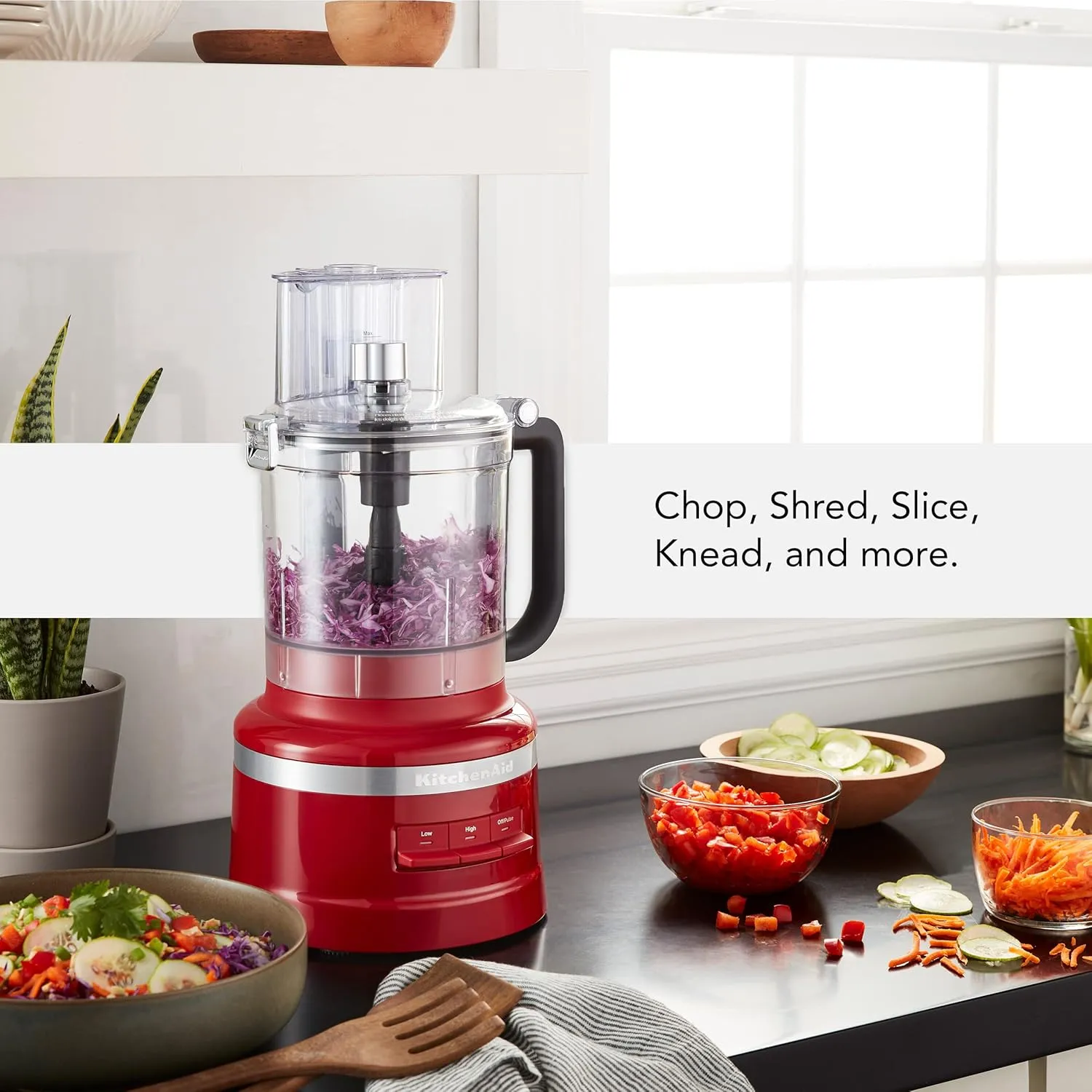 KitchenAid 13-Cup Food Processor, Empire Red