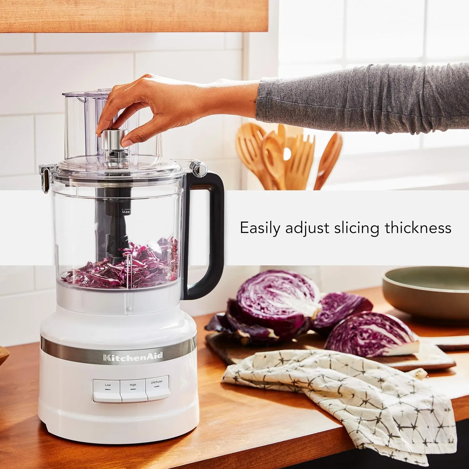 KitchenAid 13-Cup Food Processor, White