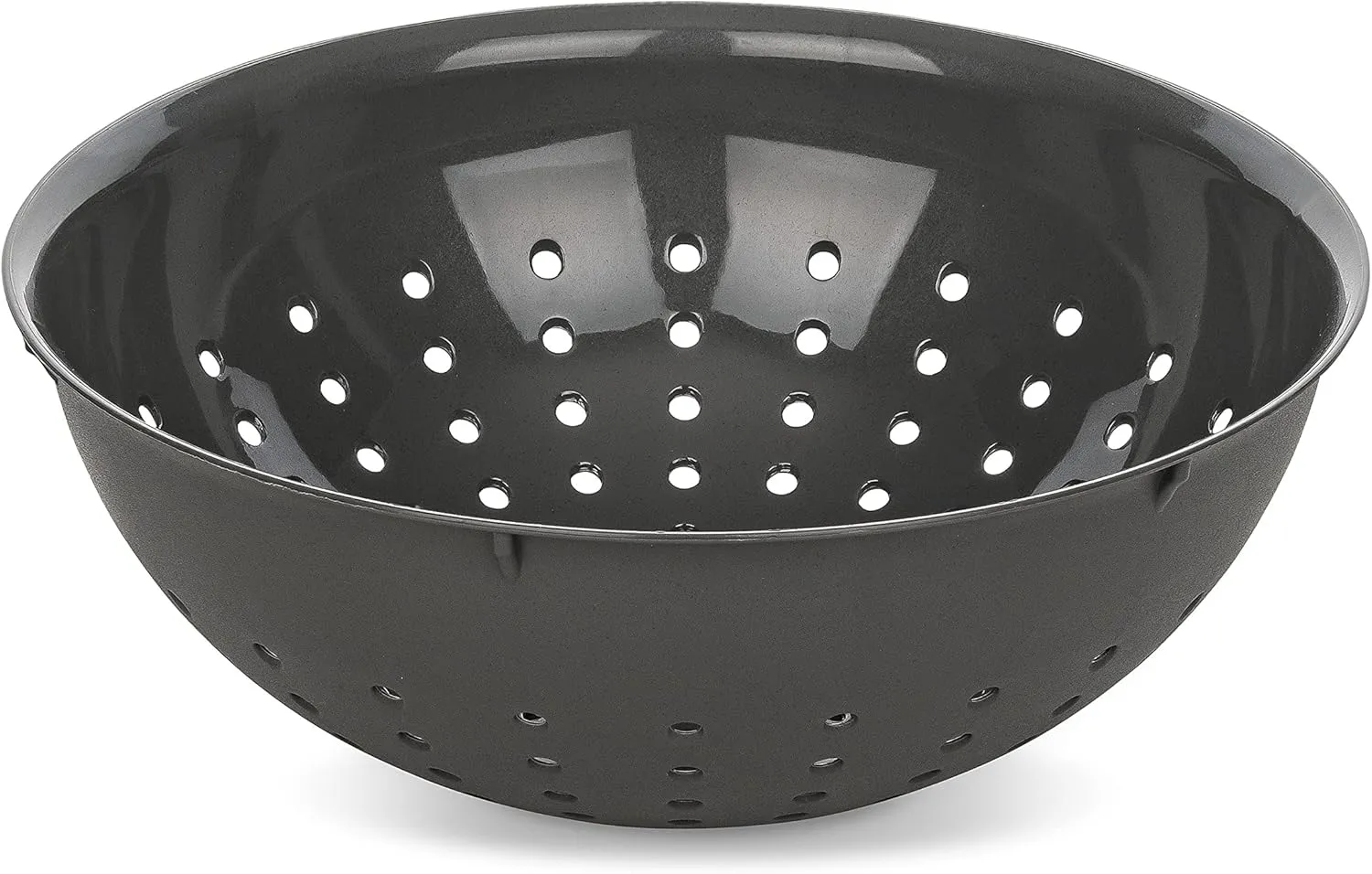 Koziol 7806701 Colander, Strainer, Sieve, Helper, Cooking, Kitchen prep, Plastic Wood, Nature Ash Grey