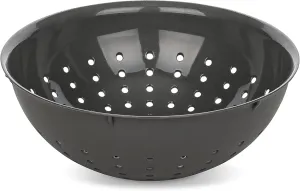 Koziol 7806701 Colander, Strainer, Sieve, Helper, Cooking, Kitchen prep, Plastic Wood, Nature Ash Grey