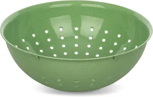 Koziol 7806703 Colander, Strainer, Sieve, Helper, Cooking, Kitchen prep, Plastic Wood, Nature Leaf Green