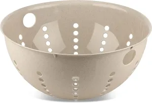 Koziol 7808700 Colander, Sieve, Strainer, Plastic Wood, Nature Desert Sand