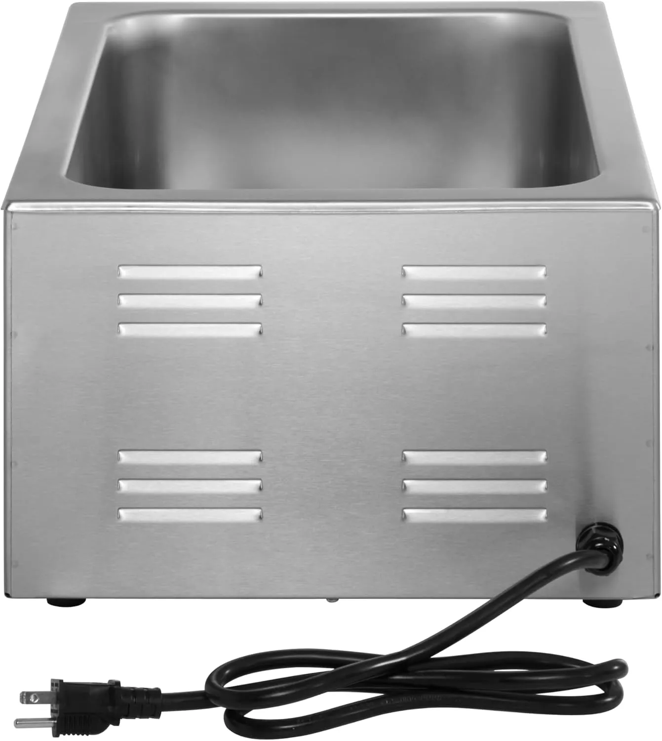 Kratos Commercial Electric Countertop Food Warmer/Portable Steam Table Food Warmer, 120V, 1200 Watts, Stainless Steel, Fits 12" x 20" Food Pan (28W-168)